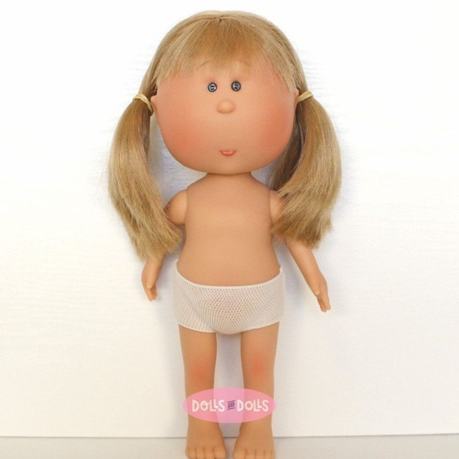 Dolls  Nines d'Onil | Nines D'Onil Doll 30 Cm - Mia Blonde With Straight Hair, Bangs And Pigtails - Without Clothes