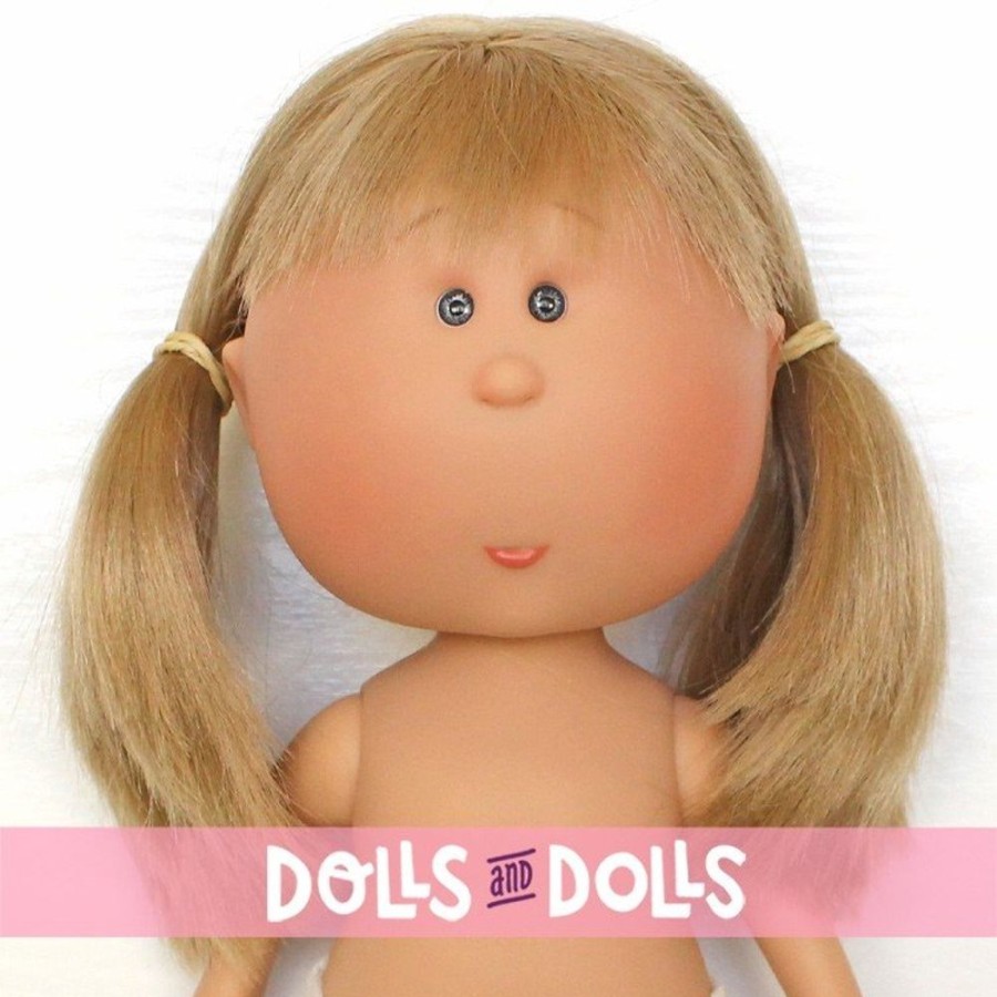 Dolls  Nines d'Onil | Nines D'Onil Doll 30 Cm - Mia Blonde With Straight Hair, Bangs And Pigtails - Without Clothes