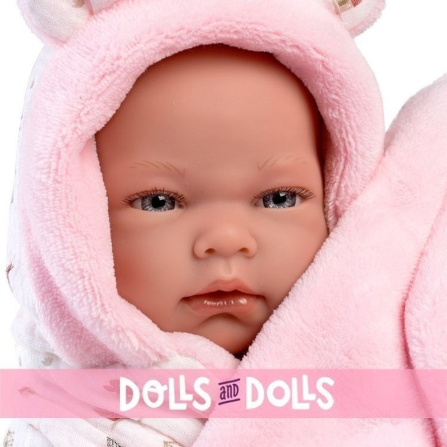 Dolls  Llorens | Llorens Doll 40 Cm - Nica Newborn With Bathroom Changer