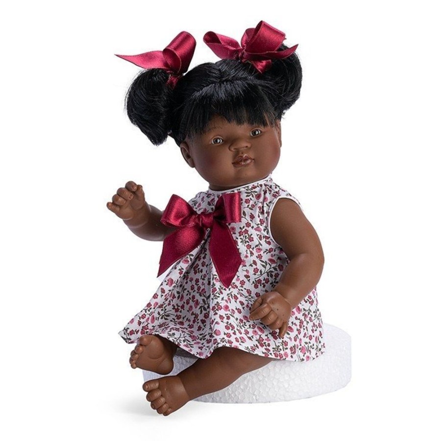 Dolls  Así | Asi Doll 36 Cm - Sammy With Red Flowers And Bows Dress