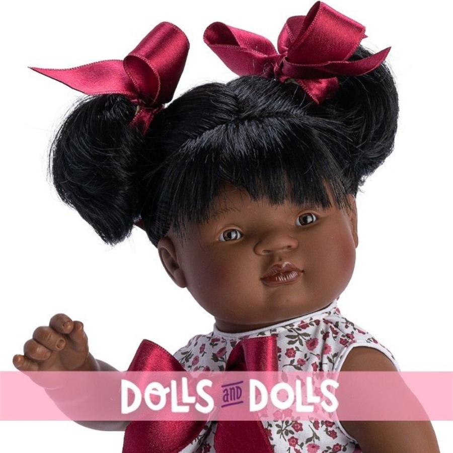 Dolls  Así | Asi Doll 36 Cm - Sammy With Red Flowers And Bows Dress