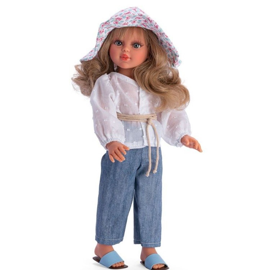 Dolls  Así | Asi Doll 40 Cm - Sabrina With Jeans And Pamela Crabs