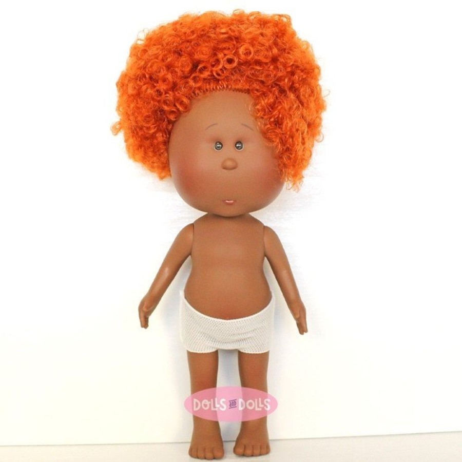 Dolls  Nines d'Onil | Nines D'Onil Doll 30 Cm - African-American Mia With Curly Red Hair - Without Clothes