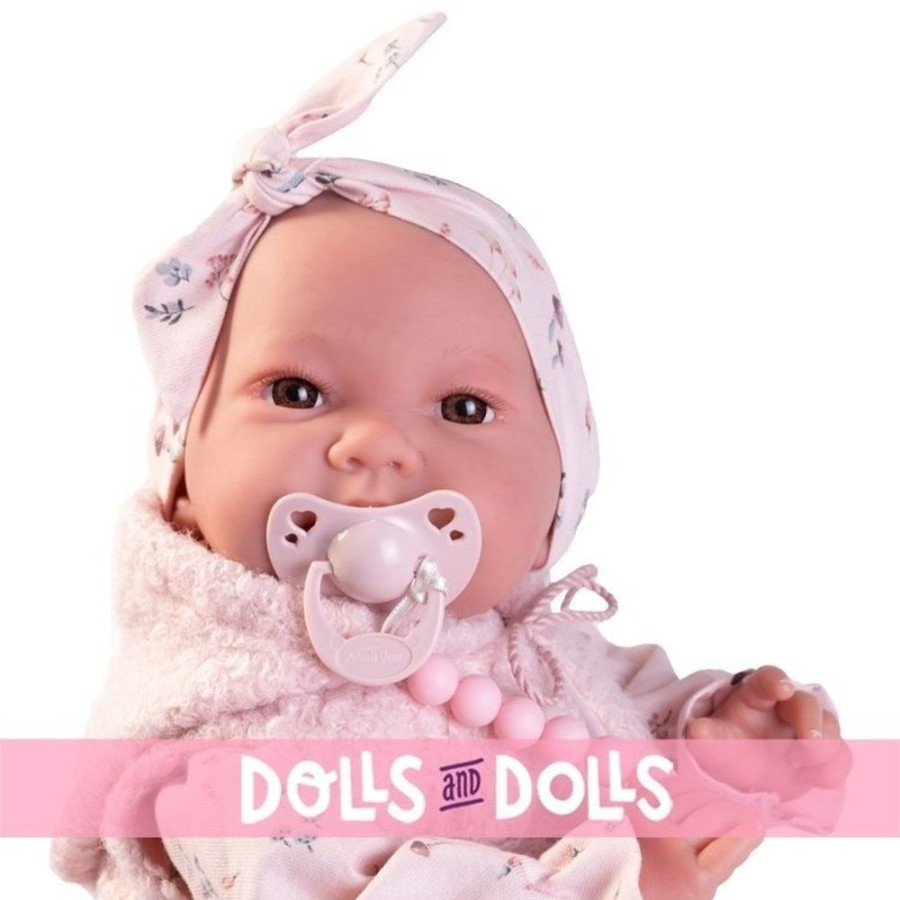 Dolls  Antonio Juan | Antonio Juan Doll 42 Cm - Sweet Reborn Nica With Vest And Ribbon