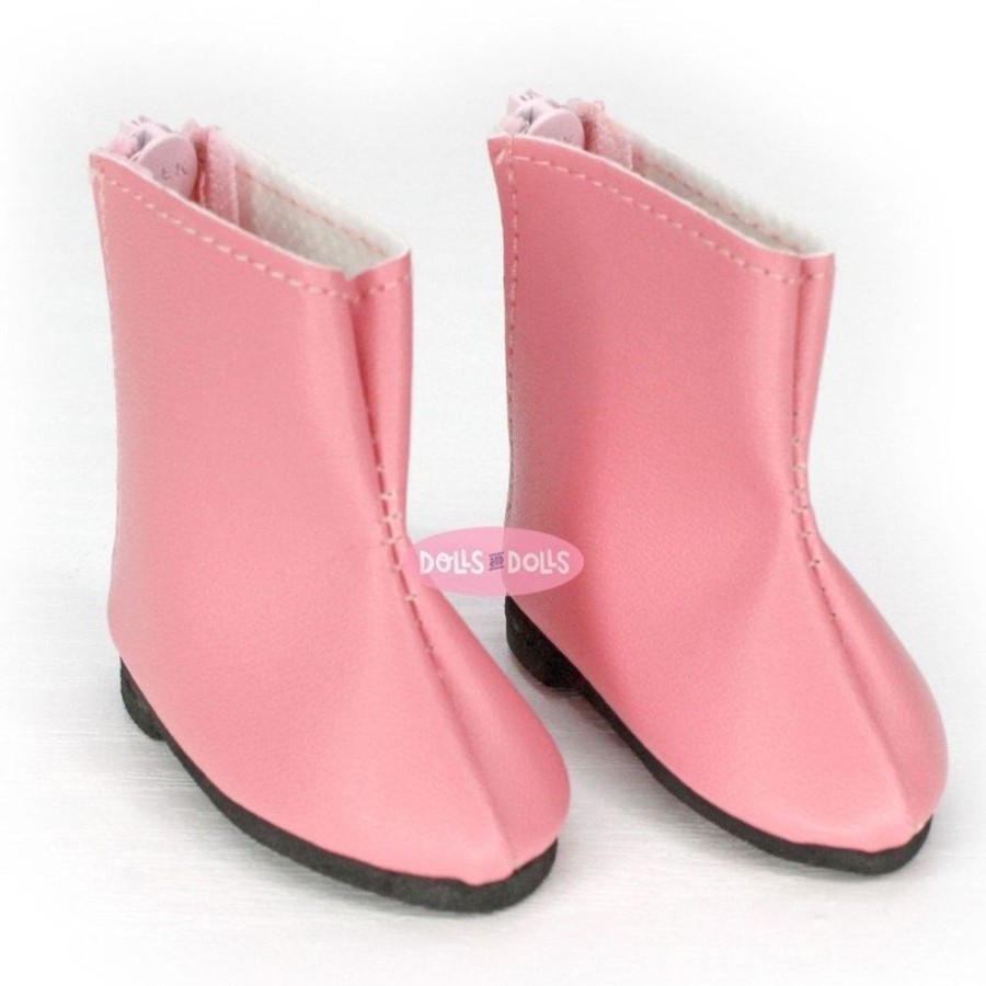 Accessories  Paola Reina | Complements For Paola Reina 32 Cm Doll - Las Amigas - Pink Boots With Zipper