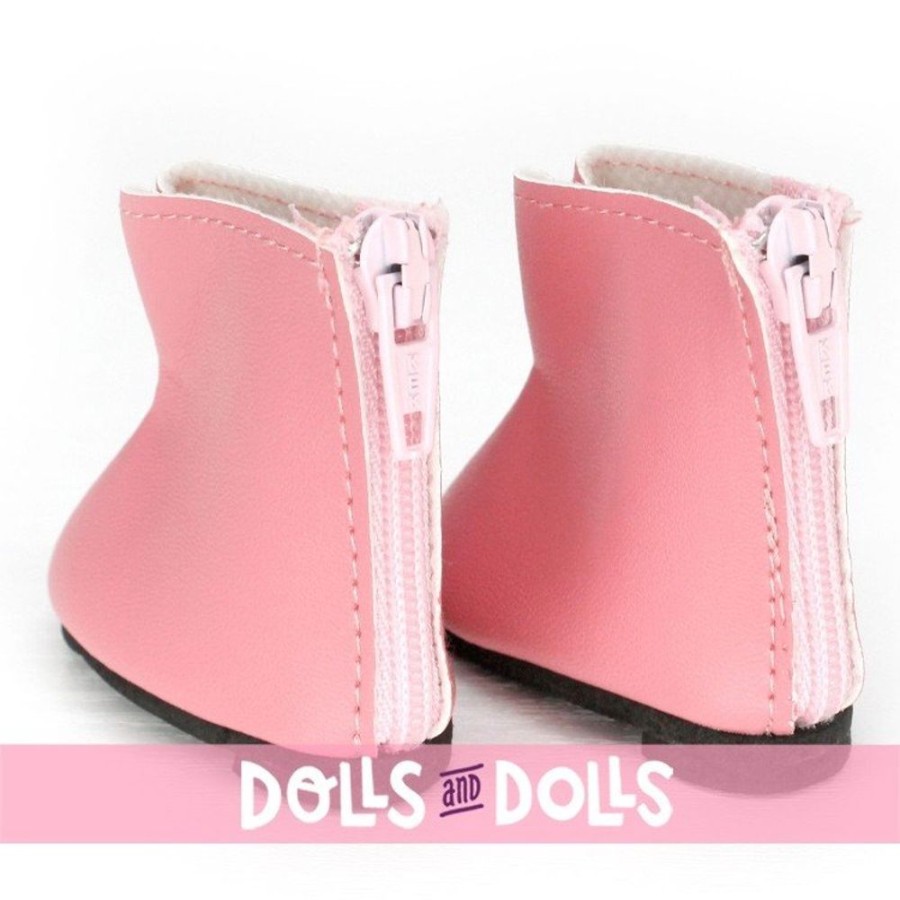 Accessories  Paola Reina | Complements For Paola Reina 32 Cm Doll - Las Amigas - Pink Boots With Zipper