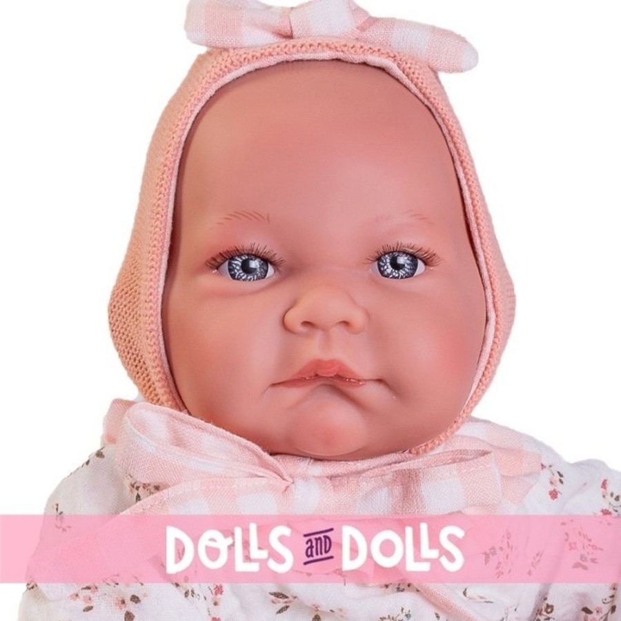 Dolls  Antonio Juan | Antonio Juan Doll 42 Cm - Newborn Nica With Hood And Pocket Cushion