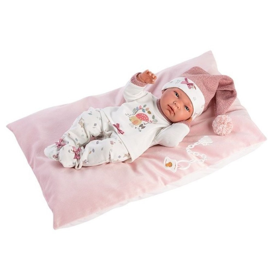 Dolls  Llorens | Llorens Doll 40 Cm - Newborn Nica With Mushroom Pajamas