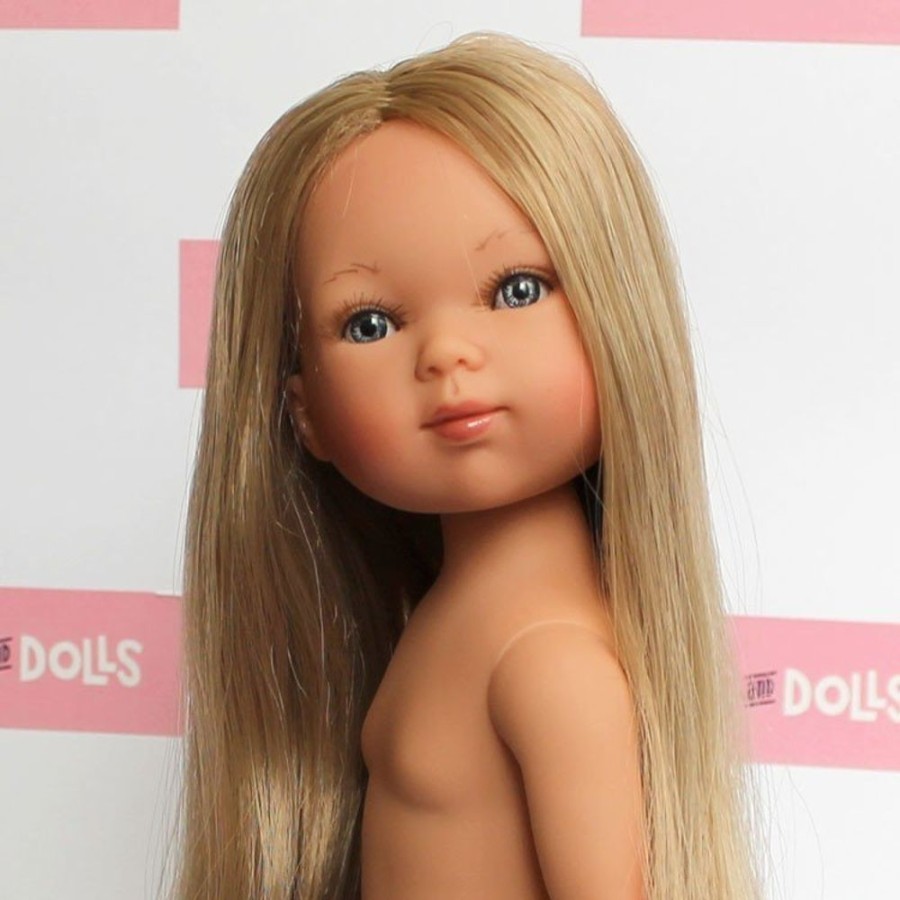 Dolls  Vestida de Azul | Vestida De Azul Doll 28 Cm - Carlota Blonde With Extra Long Hair Without Clothes