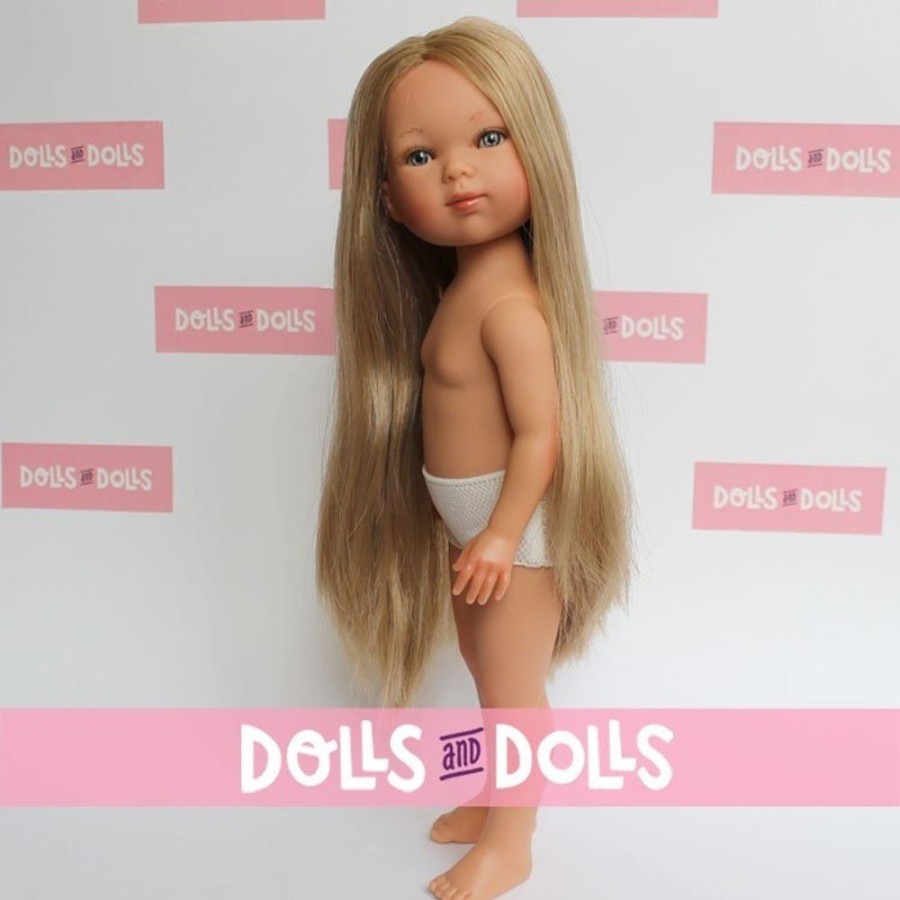 Dolls  Vestida de Azul | Vestida De Azul Doll 28 Cm - Carlota Blonde With Extra Long Hair Without Clothes