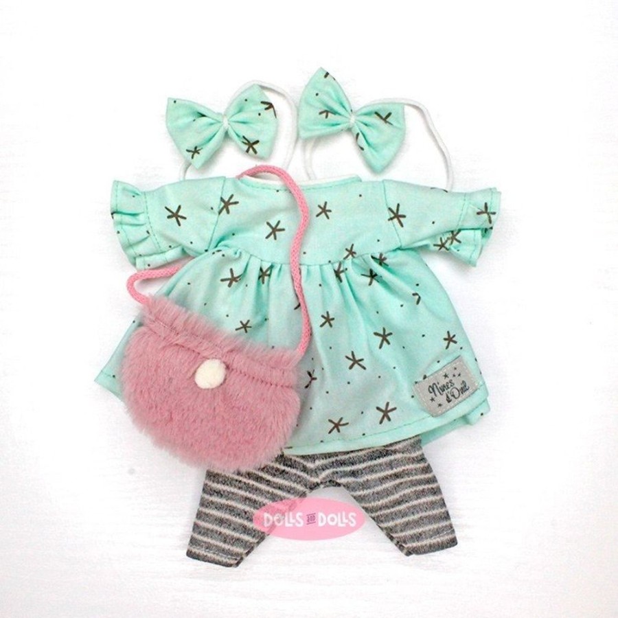 Accessories  Nines d'Onil | Clothes For Nines D'Onil Dolls 30 Cm - Mia - Star Dress With Pink Bag