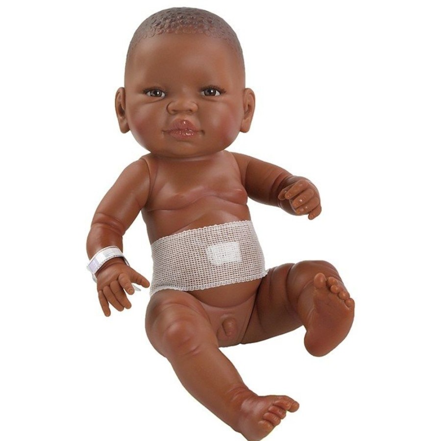 Dolls  Paola Reina | Paola Reina Doll 45 Cm - Bebito Newborn - Black Boy