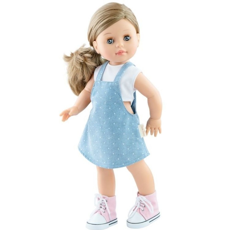 Dolls  Paola Reina | Paola Reina Doll 45 Cm - Soy Tu - Emma In Denim Jumpsuit