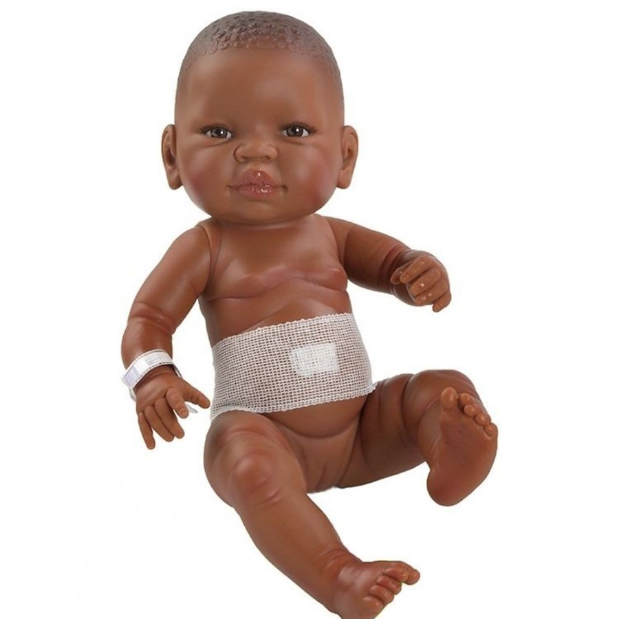 Dolls  Paola Reina | Paola Reina Doll 45 Cm - Bebita Newborn - Black Girl