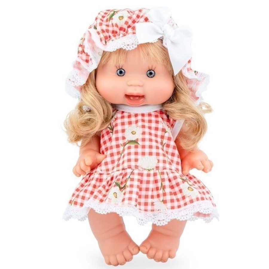 Dolls  Marina & Pau | Marina & Pau Doll 26 Cm - Nenotes Party Edition - Gingham And Flowers