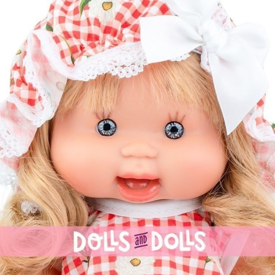 Dolls  Marina & Pau | Marina & Pau Doll 26 Cm - Nenotes Party Edition - Gingham And Flowers