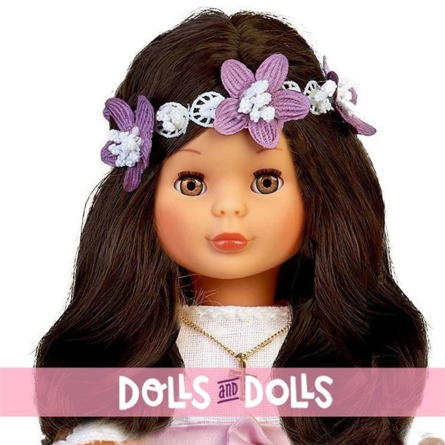 Dolls  Nancy | Nancy Collection Doll 41 Cm - Brunette Communion With Flower Crown