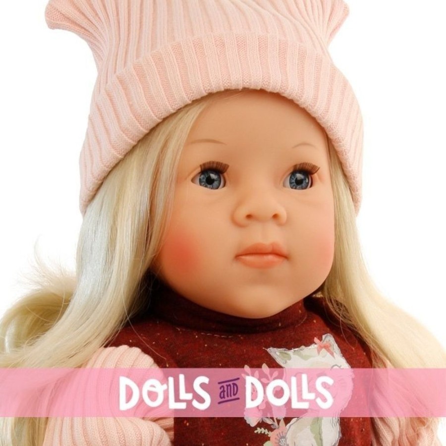 Dolls  Schildkröt | Schildkrot Doll 52 Cm - Blonde Elli With Foxy Outfit By Elisabeth Lindner