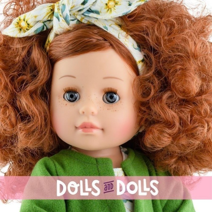 Dolls  Paola Reina | Paola Reina Doll 45 Cm - Soy Tu - Angela In Green Jacket With Daisy Dress - Soy Tu - 45 Cm - Paola Reina