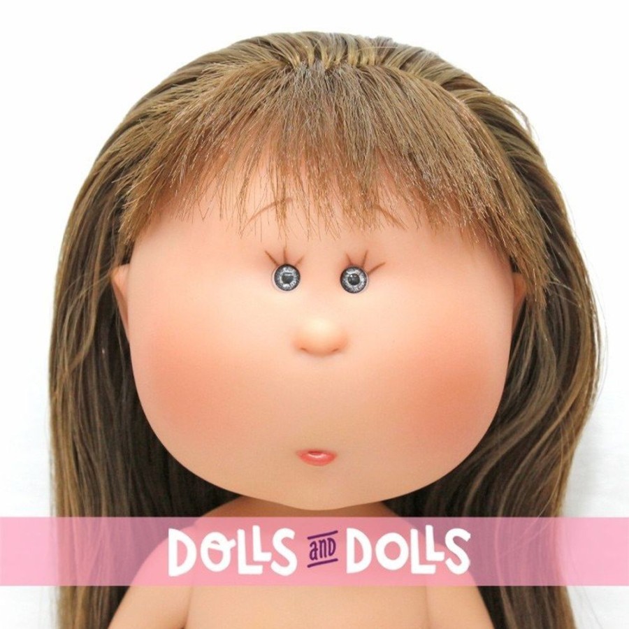 Dolls  Nines d'Onil | Nines D'Onil Doll 30 Cm - Mia Articulated - Mia Brunette With Straight Hair - Without Clothes