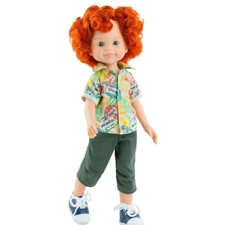 Dolls  Paola Reina | Paola Reina Doll 32 Cm - Las Amigas - Dario With A Summery Set Of Prints