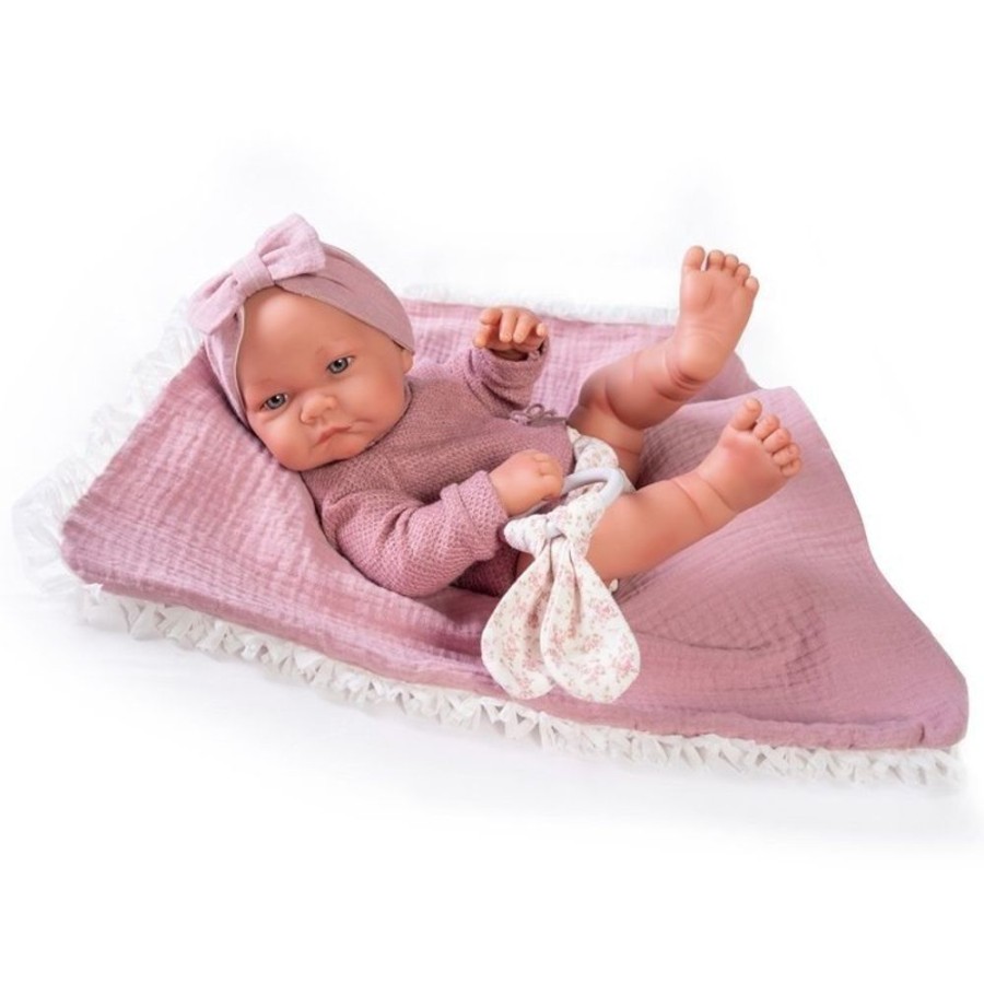 Dolls  Antonio Juan | Antonio Juan Doll 42 Cm - Newborn Nica With Teether And Blanket