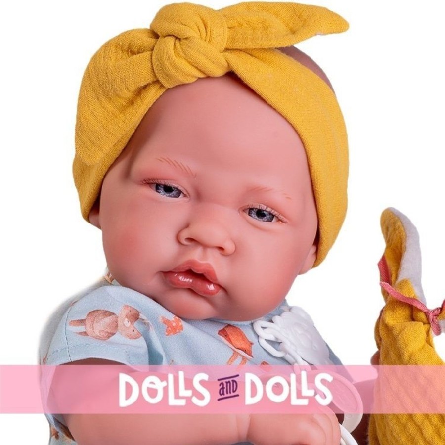 Dolls  Antonio Juan | Antonio Juan Doll 42 Cm - Newborn Spring Baby Girl With A Little Bag For You