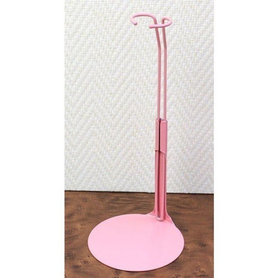 Accessories  Dolls And Dolls | Metal Doll Stand 2295 In Pink For Barbie Type