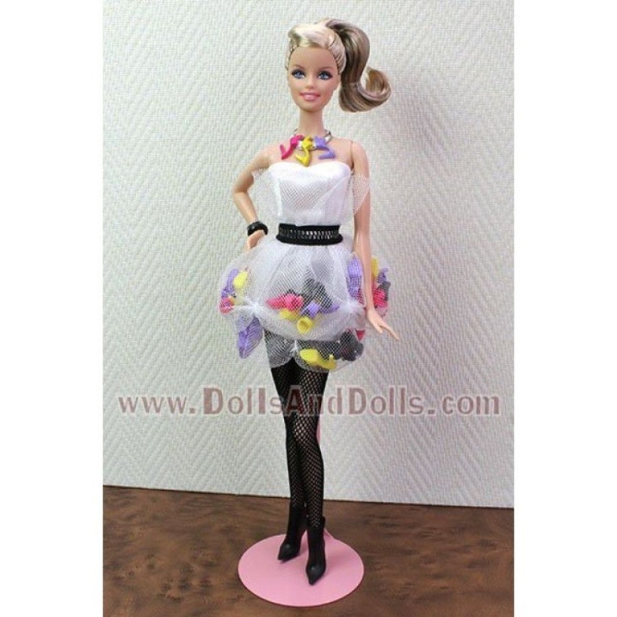 Accessories  Dolls And Dolls | Metal Doll Stand 2295 In Pink For Barbie Type