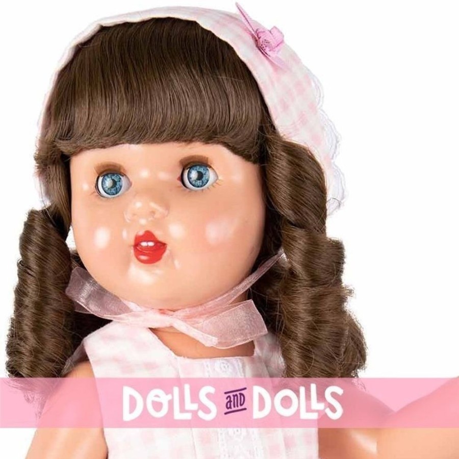 Dolls  Mariquita Perez | Mariquita Perez Doll 50 Cm - With Pink Checkered Dress