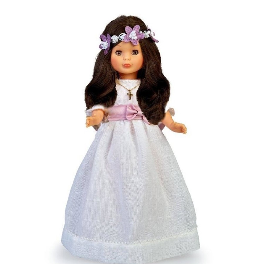 Dolls  Nancy | Nancy Collection Doll 41 Cm - Brunette Communion With Flower Crown