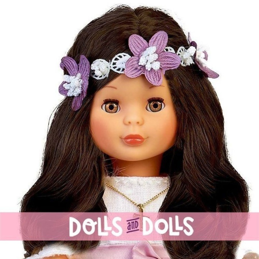 Dolls  Nancy | Nancy Collection Doll 41 Cm - Brunette Communion With Flower Crown