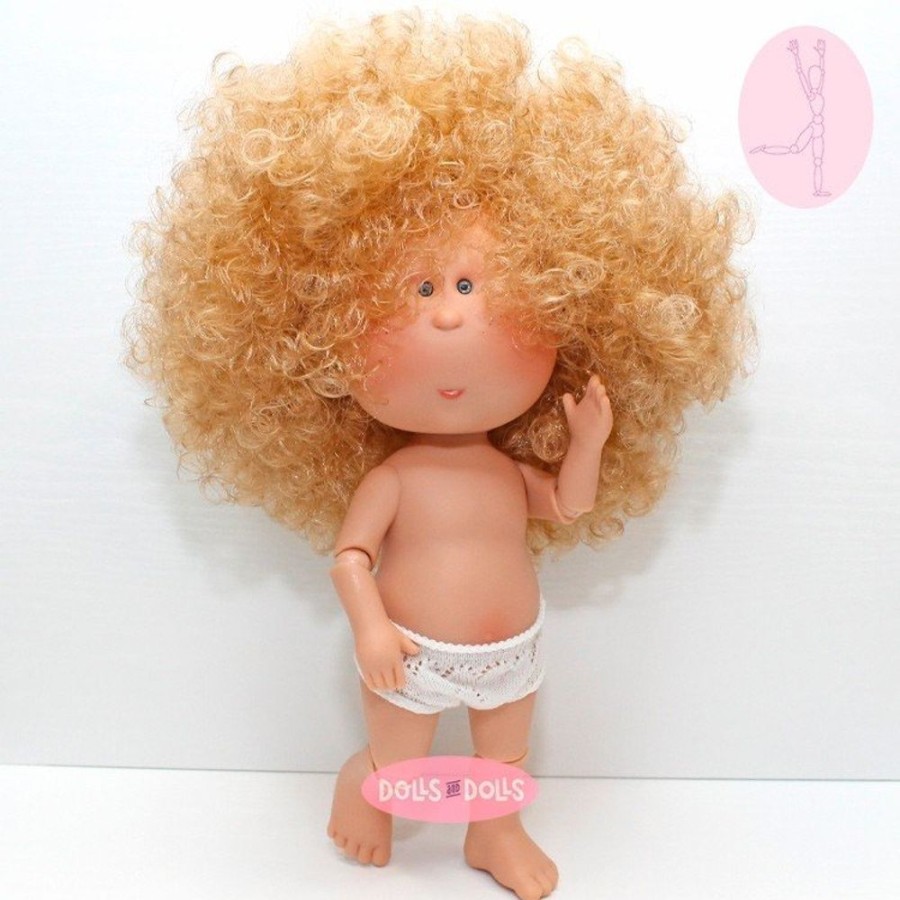 Dolls  Nines d'Onil | Nines D'Onil Doll 30 Cm - Exclusive - Mia Articulated - Mia Blonde With Curly Hair - Without Clothes