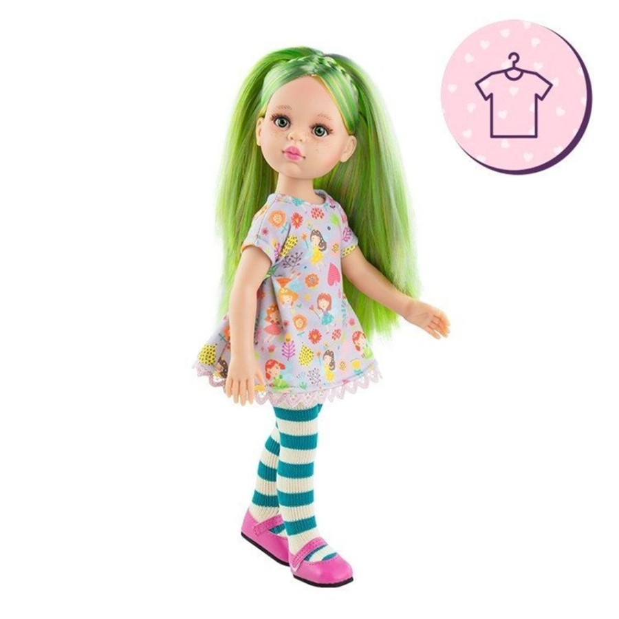 Accessories  Paola Reina | Outfit For Paola Reina Doll 32 Cm - Las Amigas Funky - Sory - Fairy And Nature Dress