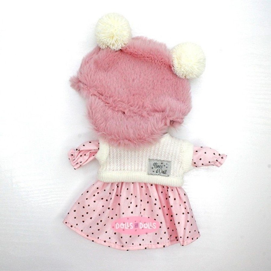 Accessories  Nines d'Onil | Clothes For Nines D'Onil Dolls 30 Cm - Mia - Polka Dots Dress With Cap