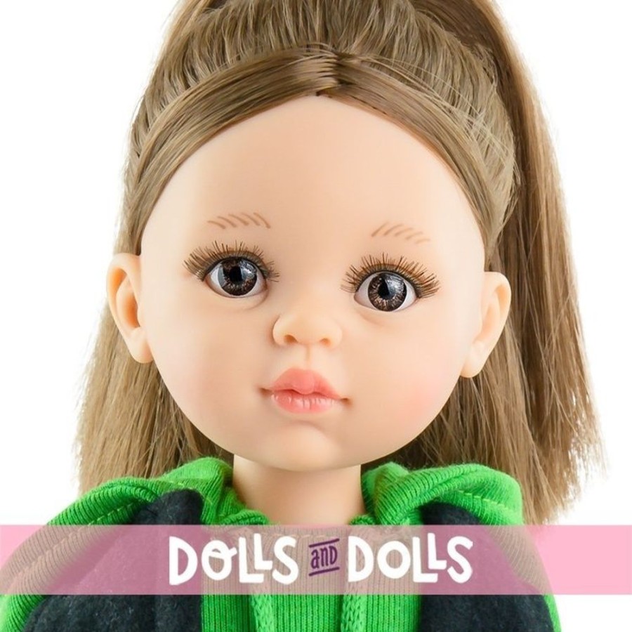 Dolls  Paola Reina | Paola Reina Doll 32 Cm - Las Amigas - Berta With Black-Green Set