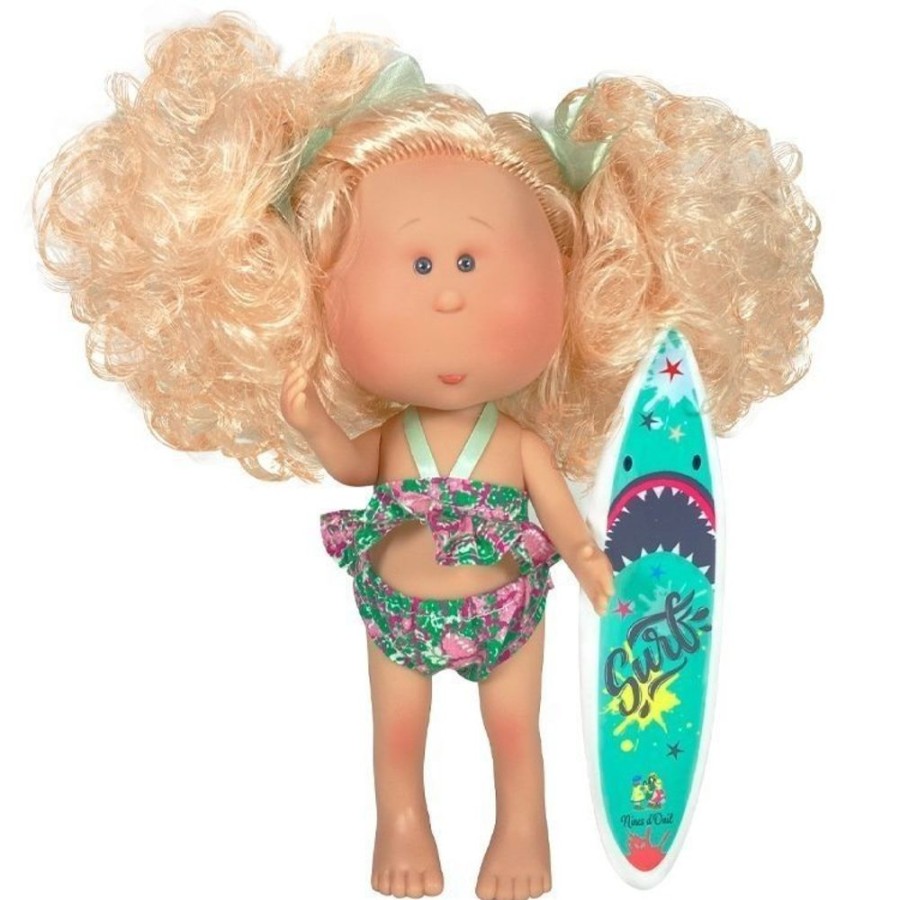 Dolls  Nines d'Onil | Nines D'Onil Doll 30 Cm - Mia Summer With Curly Pink Hair And Bikini