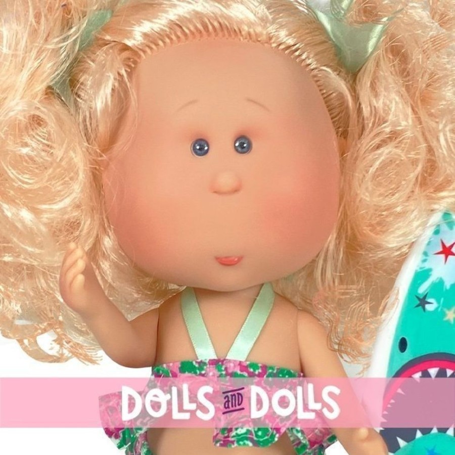 Dolls  Nines d'Onil | Nines D'Onil Doll 30 Cm - Mia Summer With Curly Pink Hair And Bikini