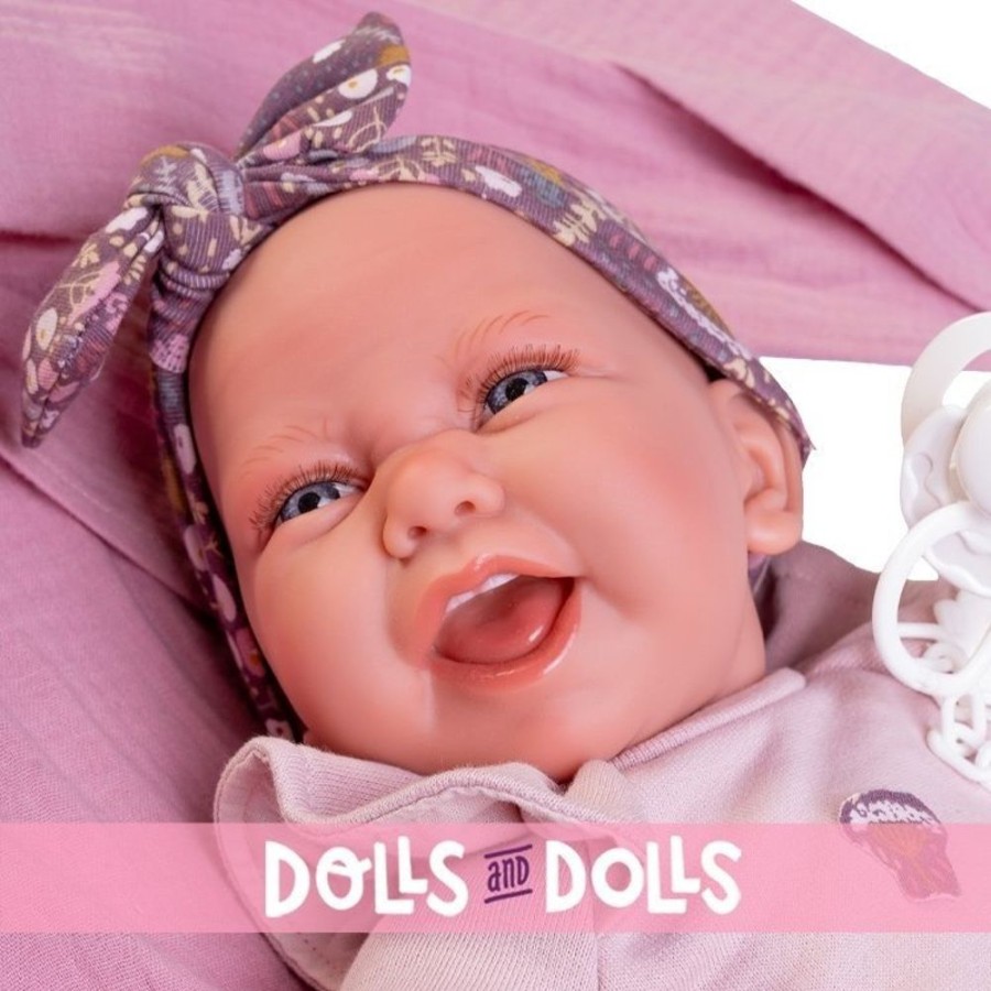 Dolls  Antonio Juan | Antonio Juan Doll 42 Cm - Newborn Carla In A Baby Sling