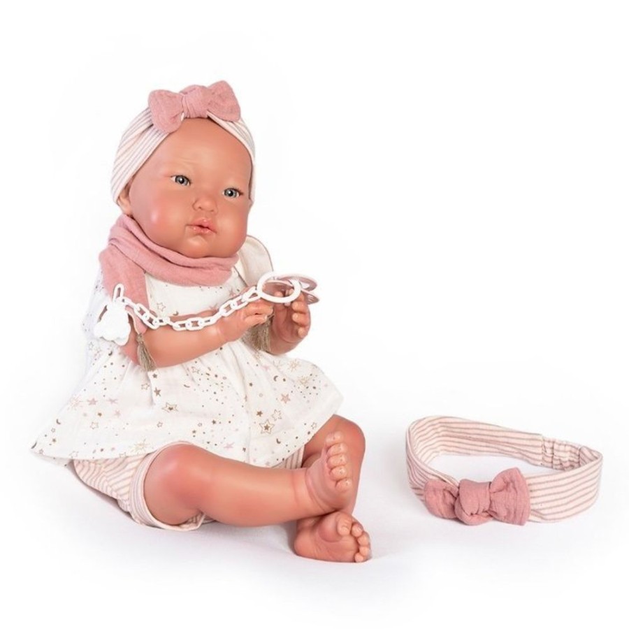 Dolls Antonio Juan | Antonio Juan Doll 52 Cm - "Mi Primer Reborn" Alejandra With Headband For You