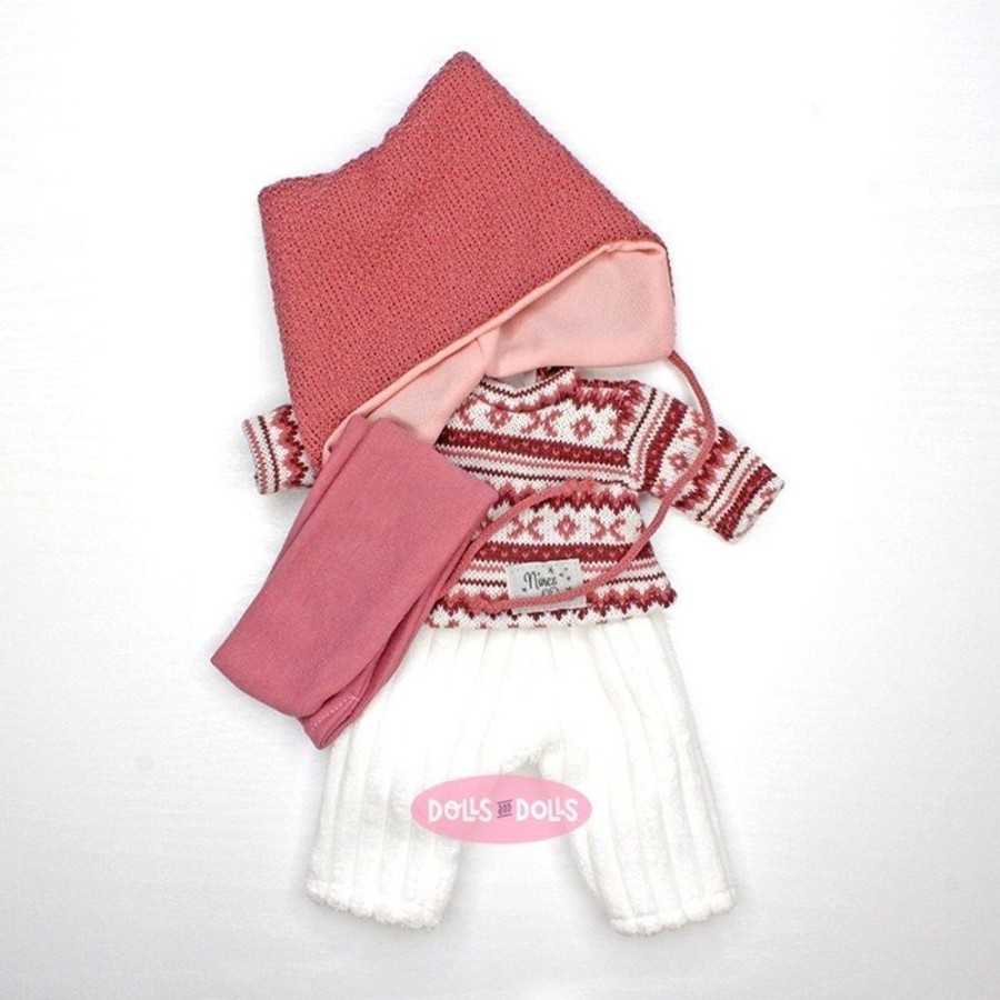 Dolls  Nines d'Onil | Clothes For Nines D'Onil Dolls 30 Cm - Mia - Winter Valance Set With Cap