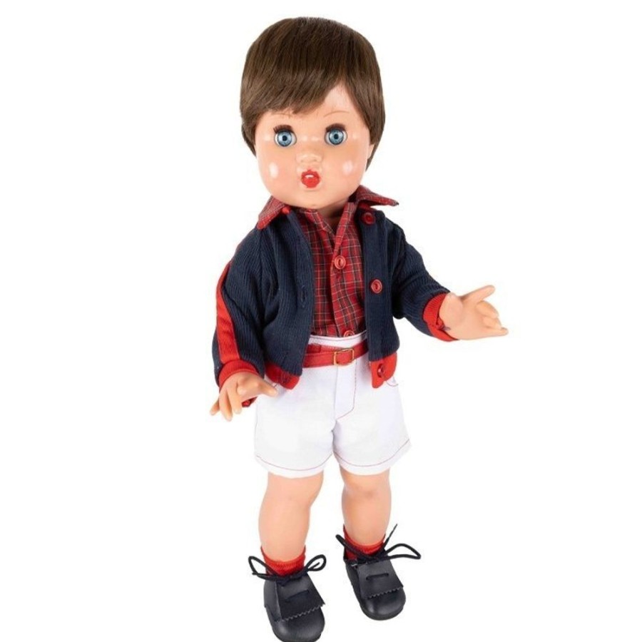 Dolls  Mariquita Perez | Juanin Perez Doll 50 Cm - With White Pants And Navy Jacket