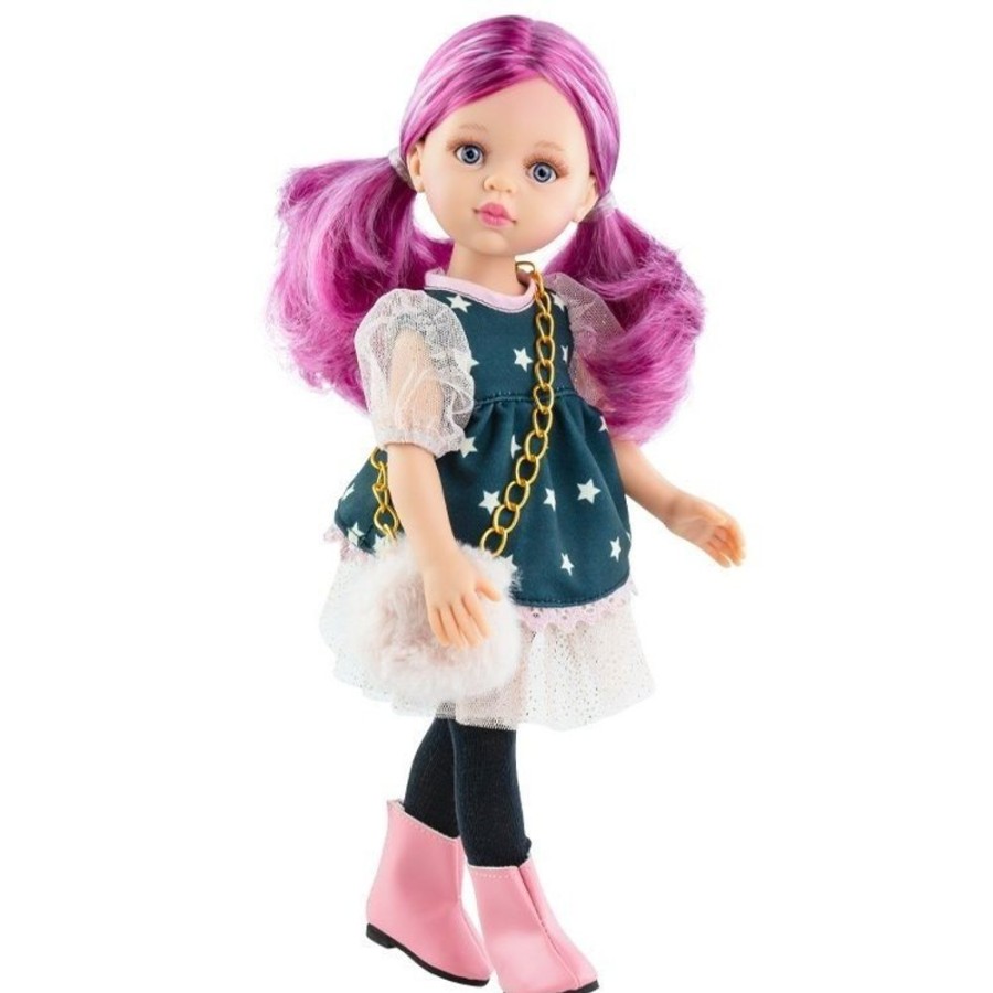 Dolls  Paola Reina | Paola Reina Doll 32 Cm - Las Amigas Funky - Rosela With Star Dress