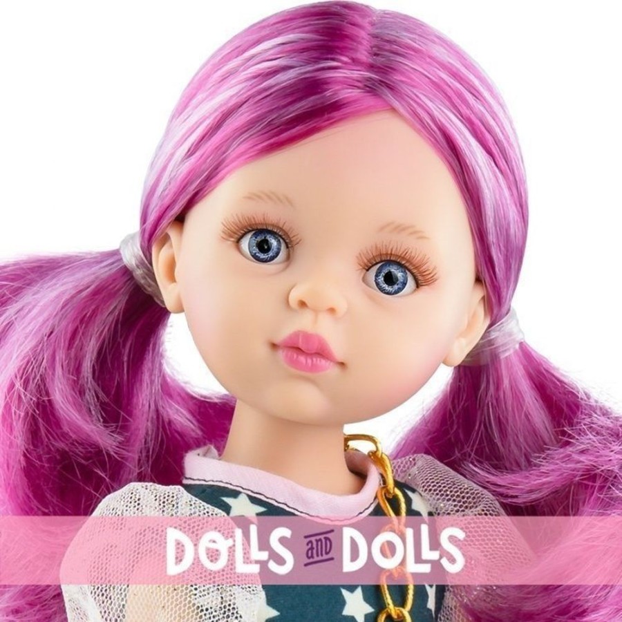 Dolls  Paola Reina | Paola Reina Doll 32 Cm - Las Amigas Funky - Rosela With Star Dress