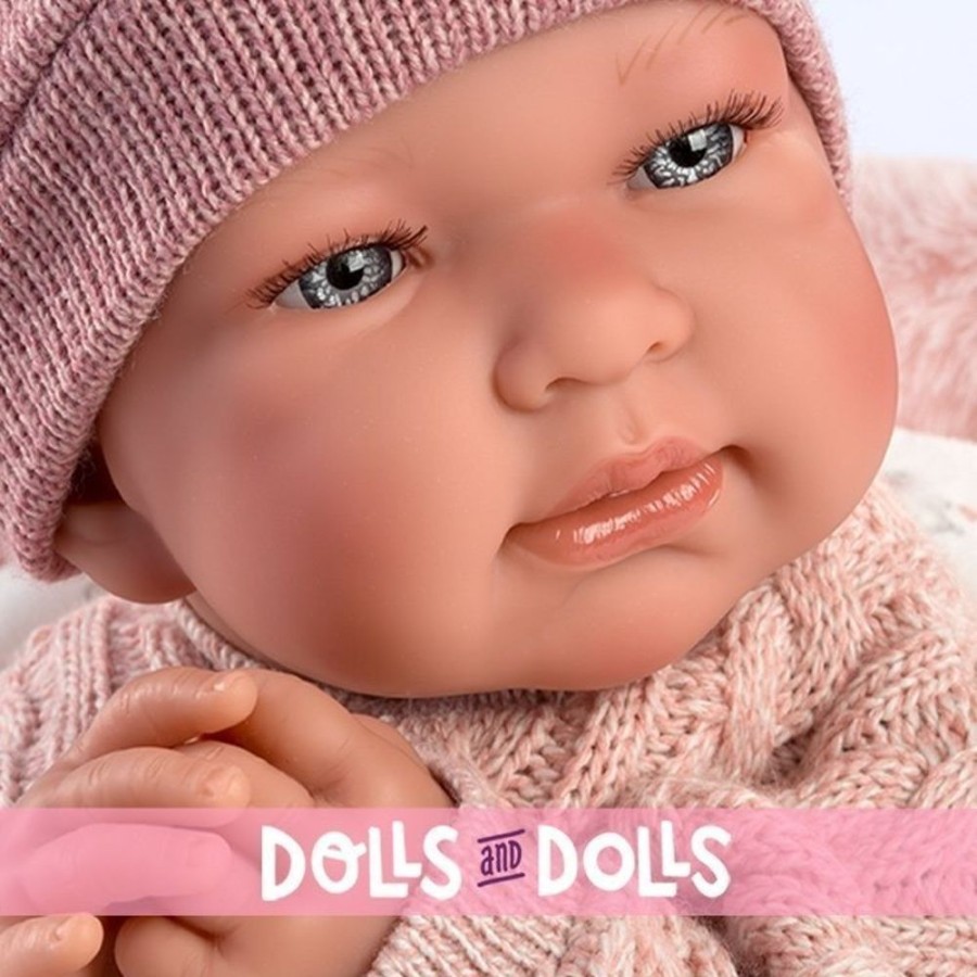 Dolls  Llorens | Llorens Doll 43 Cm - Newborn Tina With Hood