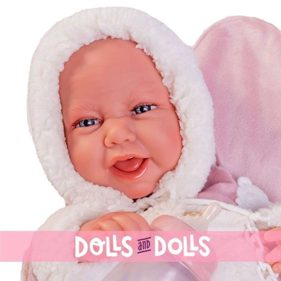 Dolls  Antonio Juan | Antonio Juan Doll 42 Cm - Newborn Carla With Wipe