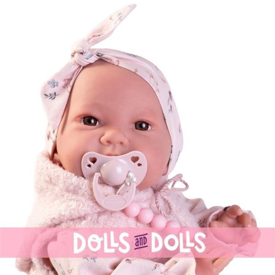 Dolls  Antonio Juan | Antonio Juan Doll 42 Cm - Sweet Reborn Nica With Vest And Ribbon