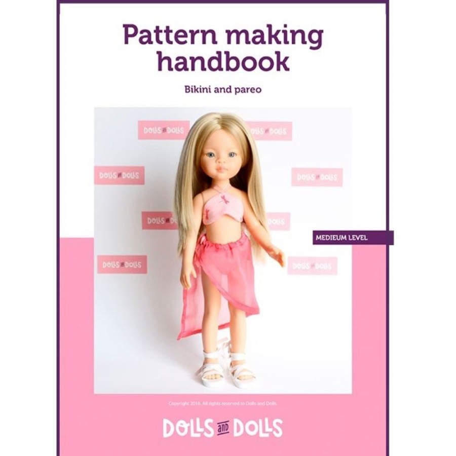 Accessories  Dolls And Dolls | Dolls And Dolls Downloadable Pattern For Las Amigas Dolls - Bikini With Pareo