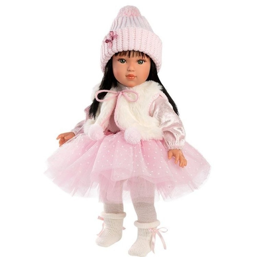 Dolls  Llorens | Llorens Doll 40 Cm - Greta In Pink Tutu Dress And Vest