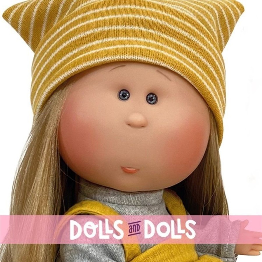 Dolls  Nines d'Onil | Nines D'Onil Doll 30 Cm - Mia Articulated - Blonde With Straight Hair And Mustard Outfit